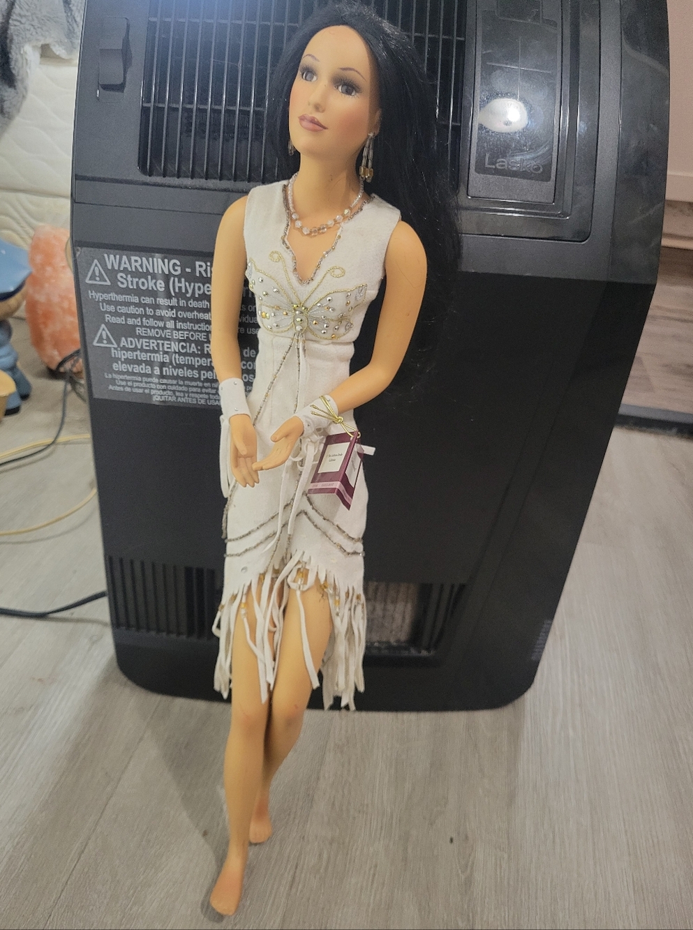 Ashton Drake Limited Edition Porcelain Native American Collectible Doll(flawed)